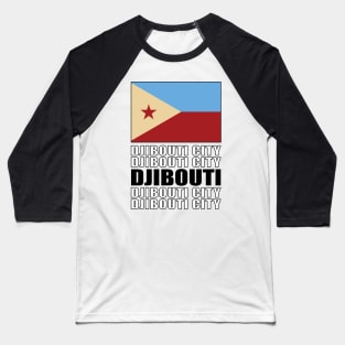 Flag of Djibouti Baseball T-Shirt